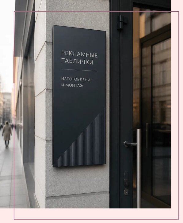 Рекламные таблички в Старом Осколе по цене от 4553 р. | Аванза-Срк