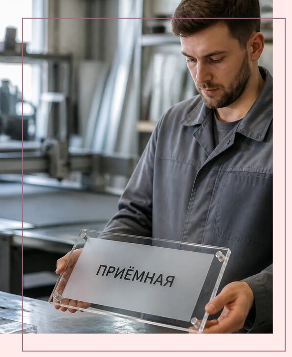 Таблички из оргстекла на заказ в Старом Осколе от 3946 р. | Аванза-Срк